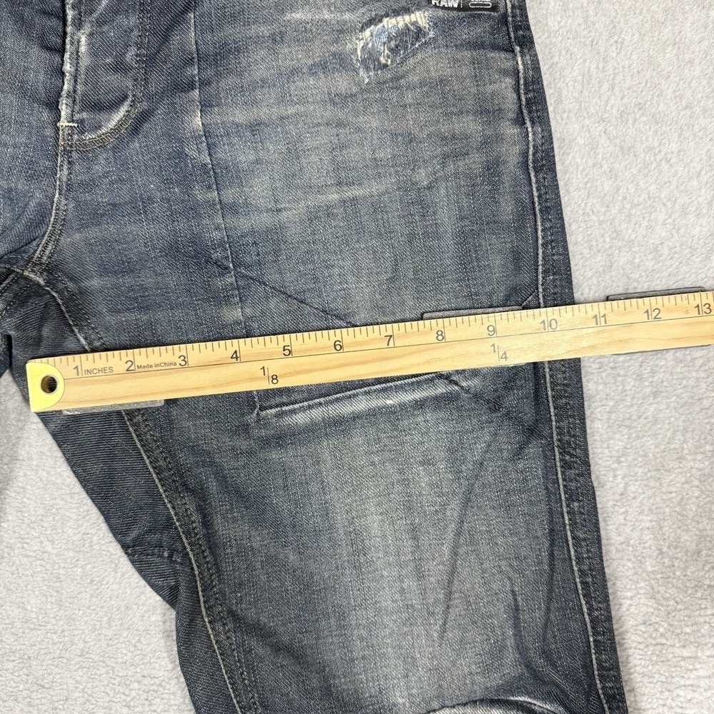 GStar Raw Navy Jack Loose Tapered Jeans Mens 29x30 Distressed Repaired Italy - Picture 14 of 16